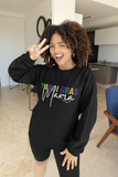 Mardi Gras Mama Unisex Sweatshirt - Black