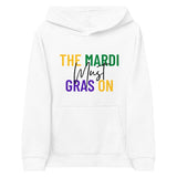 Kids The Mardi Must Gras On Hoodie - White