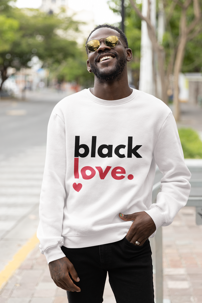 Black love sweater hot sale