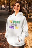 The Mardi Must Gras On Unisex Hoodie - White