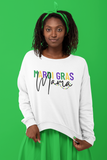 Mardi Gras Mama Unisex Sweatshirt - White