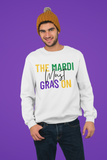 The Mardi Must Gras On Unisex Sweatshirt - White