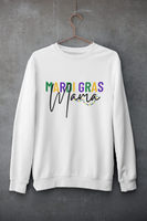 Mardi Gras Mama Unisex Sweatshirt - White